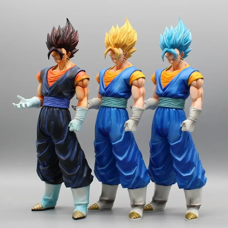 3Pcs large Anime Dragon Ball Z Figures Vegetto Figure Vegeto Action Figures Pvc Statue Figurine Model Doll  Toys For Kids Gifts