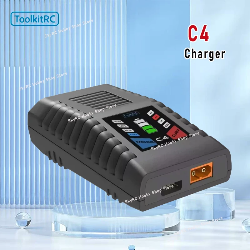 ToolkitRC C4 50 واط شاحن متوازن بسيط يبو LiHv الحياة 2-4S NiMh 5-8S بطاريات نموذج سباق حرة الطائرة بدون طيار