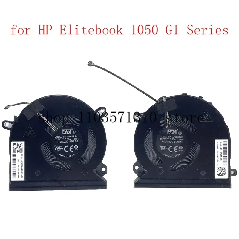 

Replacement New Laptop CPU + GPU Cooling Fan for HP Elitebook 1050 G1 1050G1 HSN-Q11C Series Fan