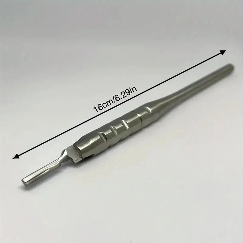 DENILK 1pc Dental Adjustable Scalpel Handle 180° Rotatable Stainless Steel Surgical Knife Holder Oral Implant Dentistry Instrume