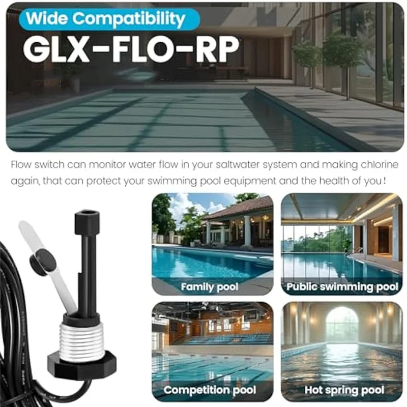 

BAAR-для Hayward Генератор соли и хлора Переключатель потока бассейна GLX-FLO Комплект сборки датчика потока бассейна Запасные части для бассейна и спа