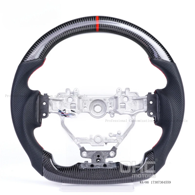 Suitable for 14-20 Lexus IS NX RCF GSF LED carbon fiber steering wheel modification with vibration function