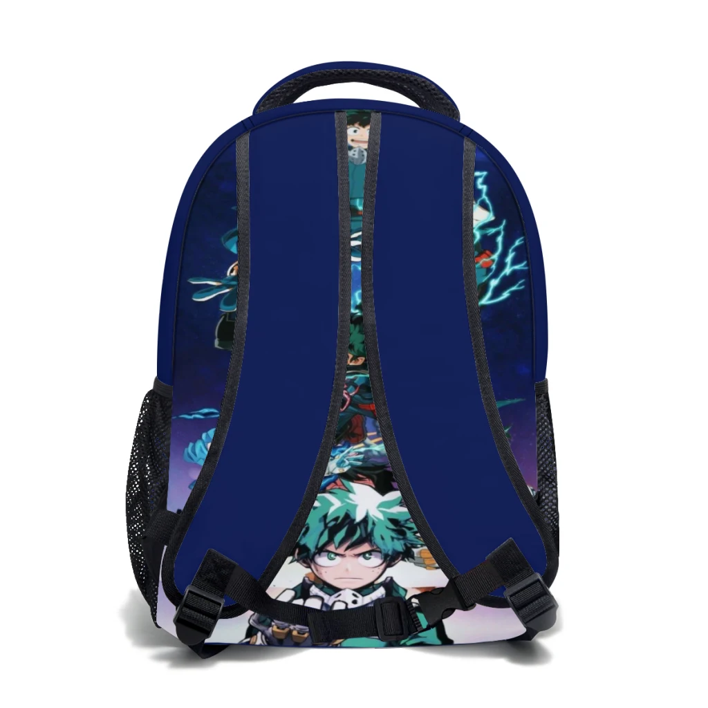 Mochila escolar con estampado de Anime My Hero, bolso escolar de moda, 17 pulgadas, nueva