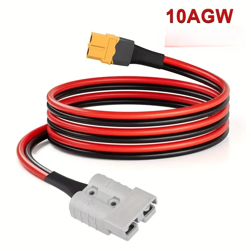 كابل محول XT60 ذكر إلى Anderson SB50 - 0.6 م/2 قدم 2 م/6.6 قدم، 36 فولت آمن، متين مقاوم للطقس لمقطورة التخييم RV #1