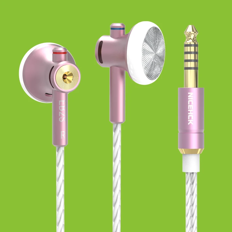 NICEHCK 金属製 15.4mm ダイナミック ヘッドセット 3.5mm 4.4mm