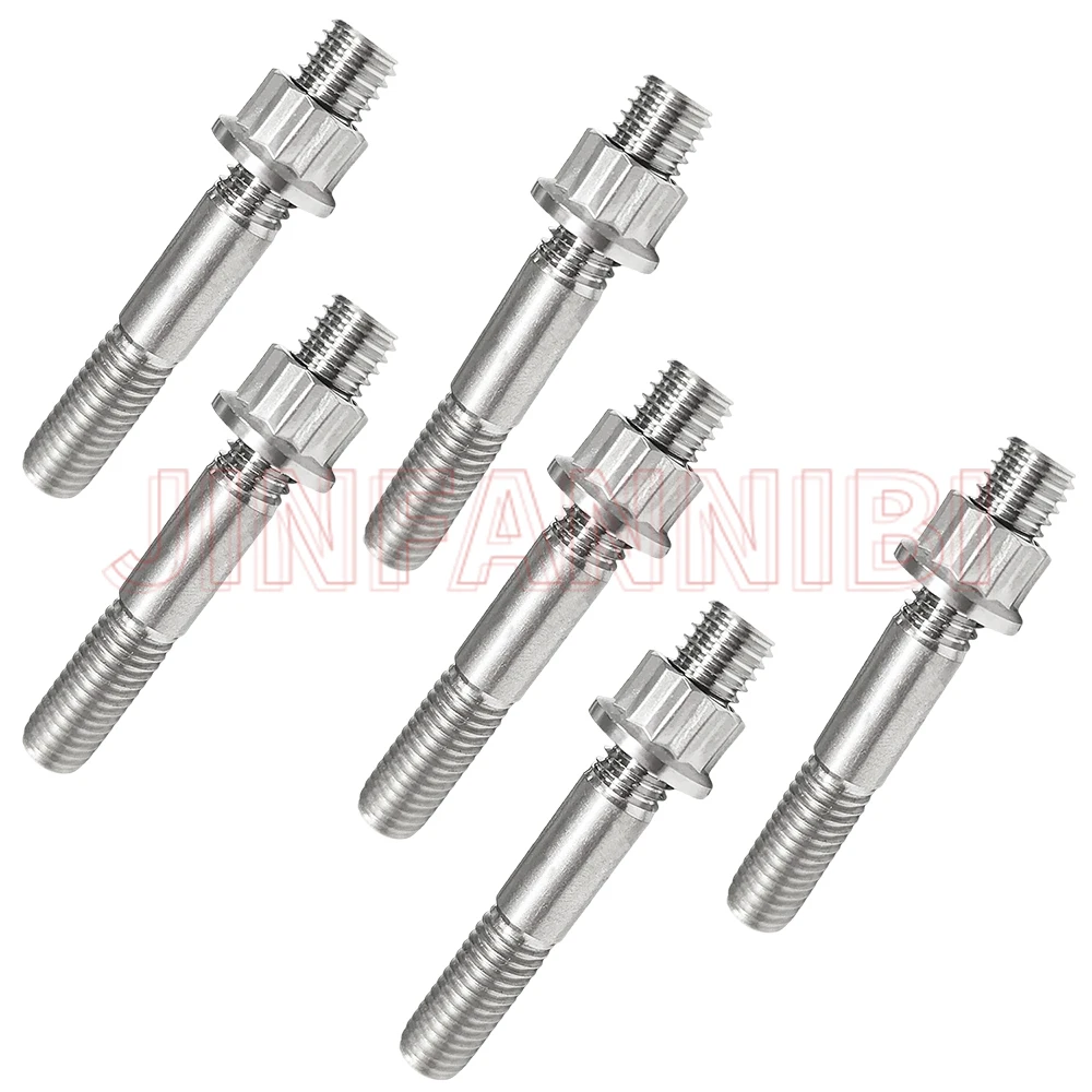 Titanium Alloy Head Studs Kit Stud Bolt Nut 90116-08394-00 For Yamaha Blaster 200 YFS 200