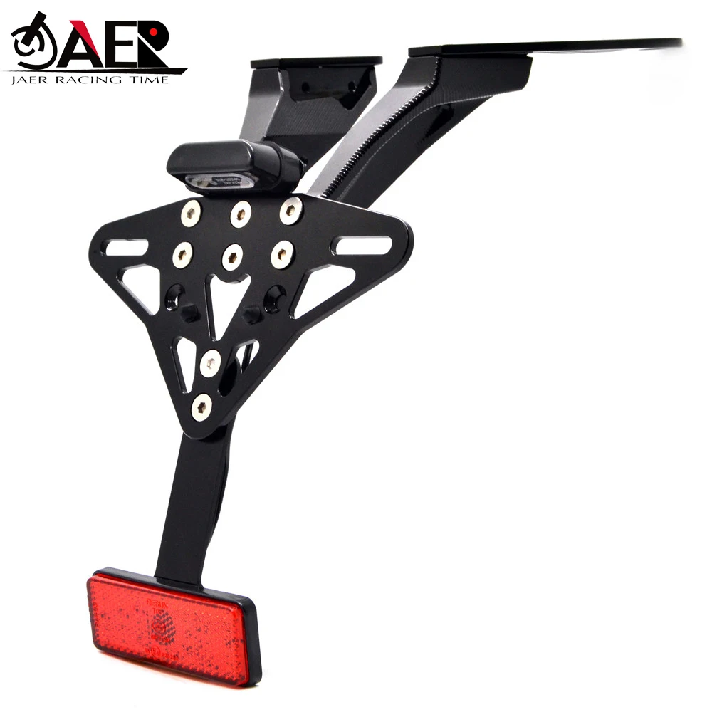 For Yamaha TMAX 530 2013 2014 2015 2016 Motorcycle Licence Plate Holder Number Plate Hanger Tail Tidy Bracket with Light