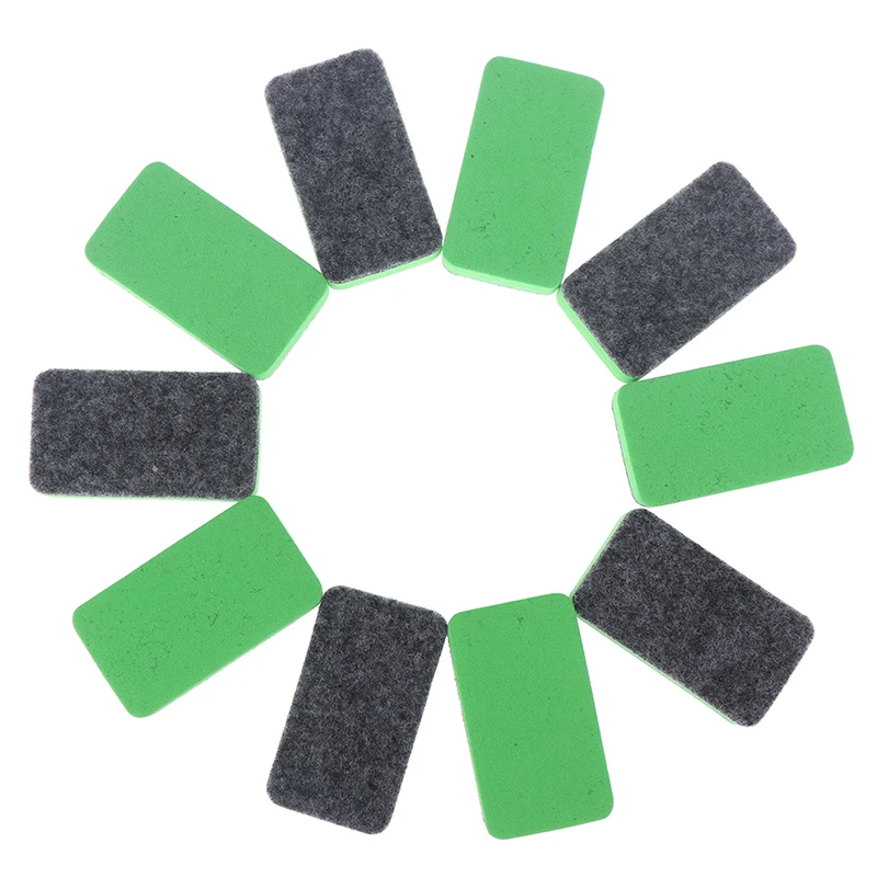 10pcs Mini Dry Erase Blackboard Erasers Magnetic Whiteboard Dry Erasers Chalkboard Cleaner Wiper For Teacher Supplies