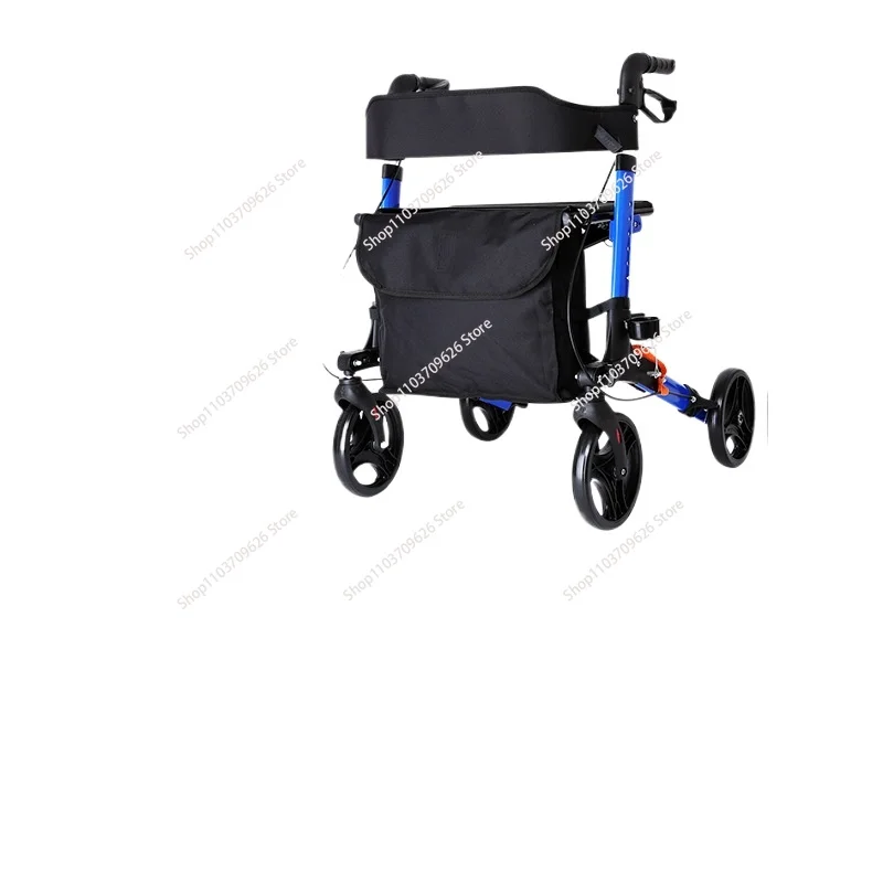 Aluminum Lightweight for Adult Elderly Mobility Outdoor Walking Aids Folding Rollator Walker With Seat