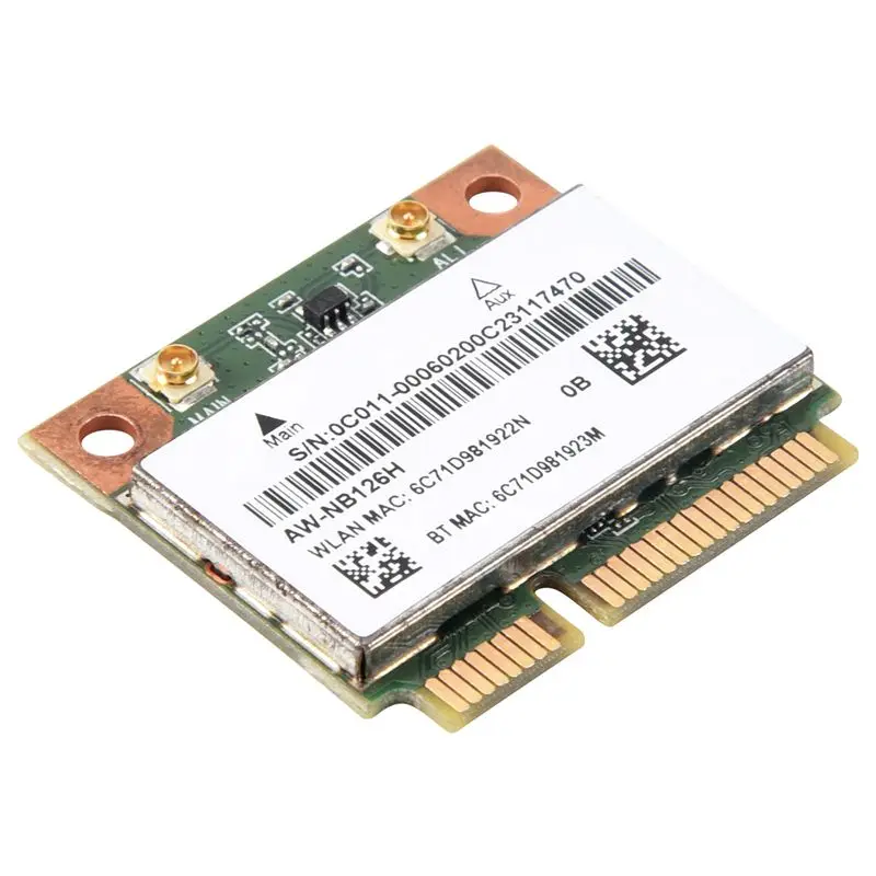 SSEA New For Azurewave AW-NB097H AW-NB100H AW-NB126H AR3012 AR5B225 Half Mini PCI-E Wifi BT4.0 Wlan Wireless Card