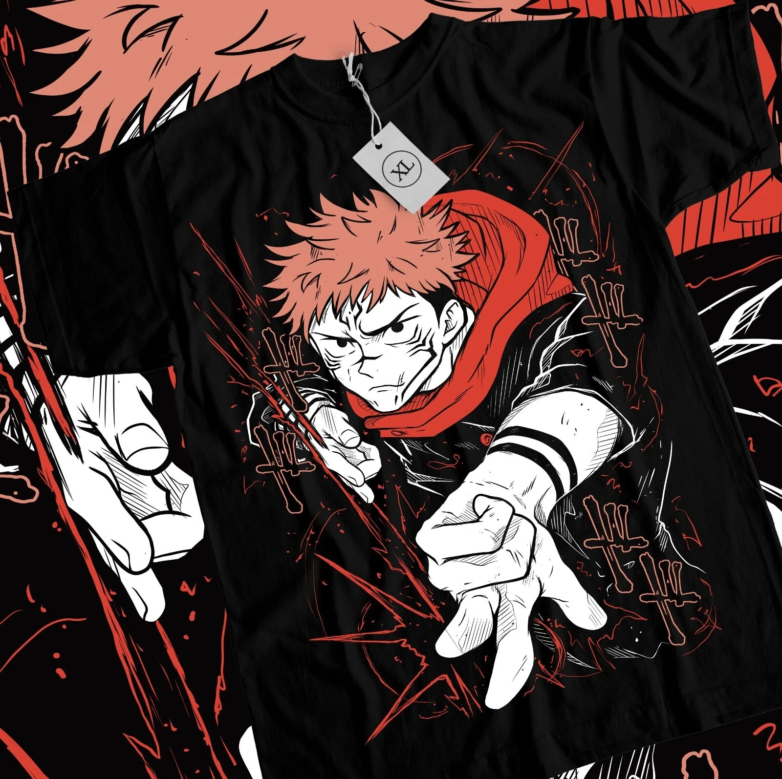 2026 Sommer Jujutsu Kaisen Anime Yuji Itadori Bedrucktes Lockeres Kurzarm-T-Shirt aus Reiner Baumwolle für Kinder Trendiges Unisex Casual Y2k