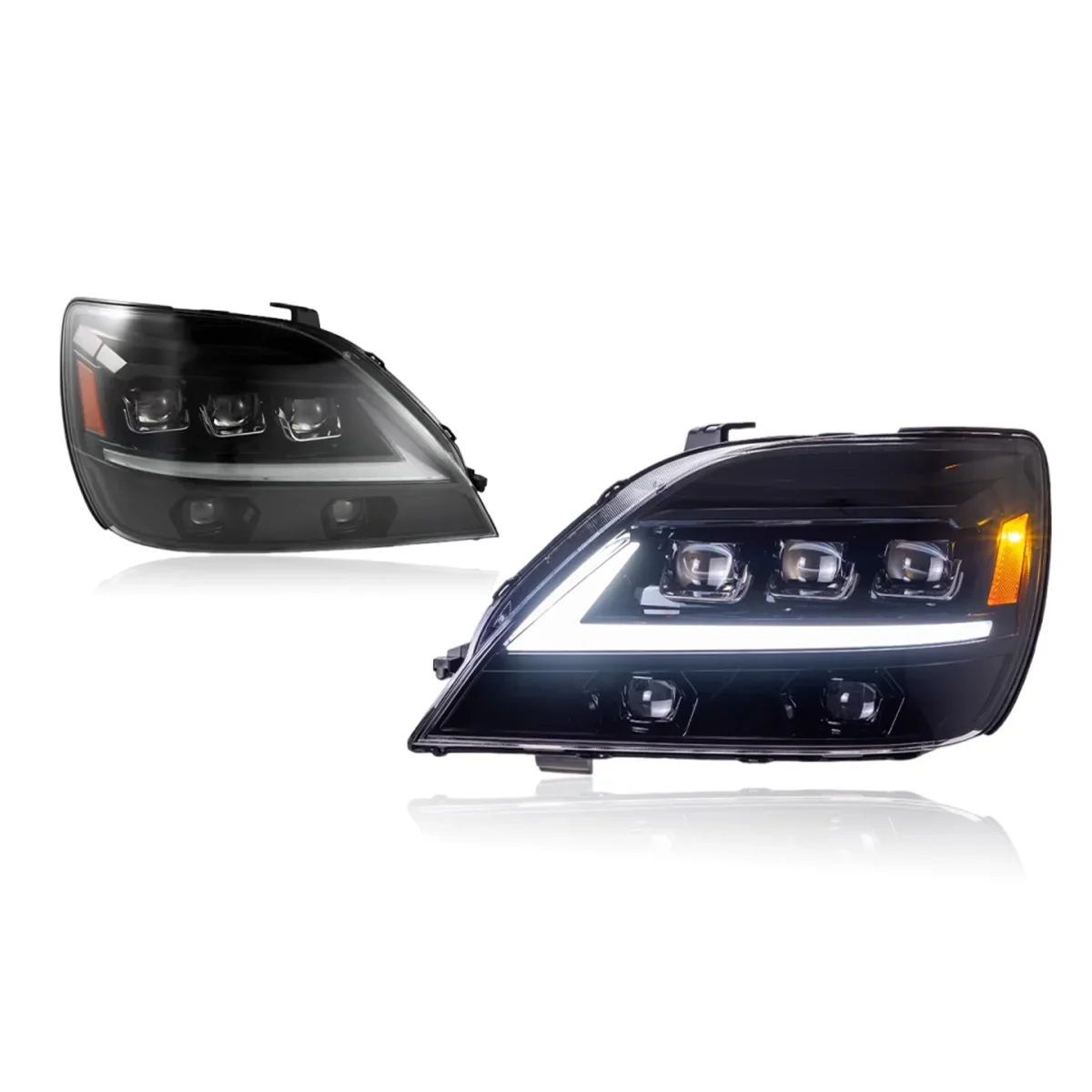 

Автомобильные фары для Lexus RX, задний фонарь 1998-2002, обновление, модифицированный для нового DRL, динамический светодиодный указатель поворота