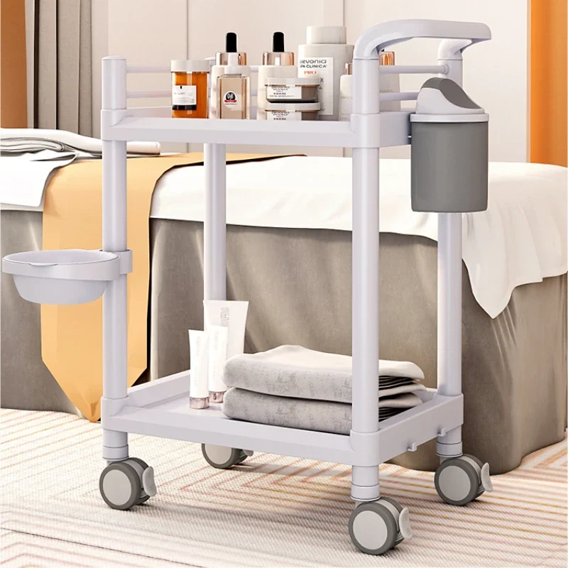 Salon Equipments Rolling Trolley Beauty Drawers Cosmetic Accessories Furniture Foldable Cart Wheels Medical Gold Trolleys Cart