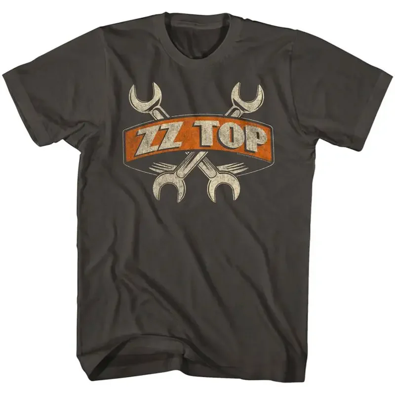 ZZ Top Wrenches Logo Men's T Shirt Rock Band Live Concert Tour Music Merch