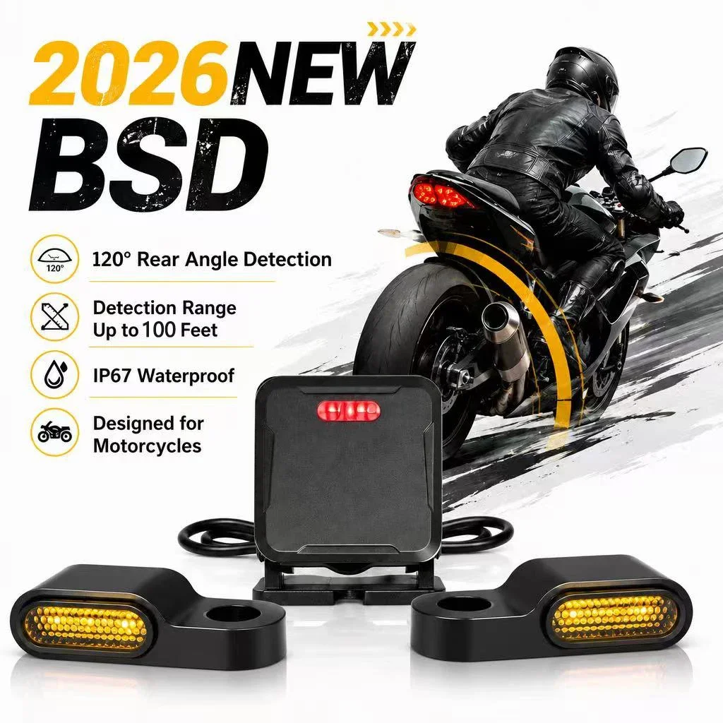 Sistema de detección de punto ciego para motocicleta, Radar de onda de 60Ghz, 20M, BSD, accesorios electrónicos para motocicleta