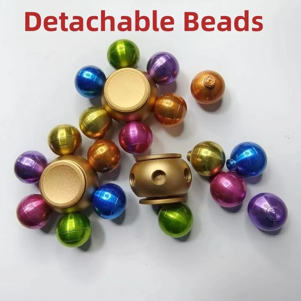 Cuscinetto silenzioso Giroscopio con punta delle dita Design del rotatore meccanico Materiale metallico Spinner a mano Ruota dentata Pignone con punta delle dita PLA