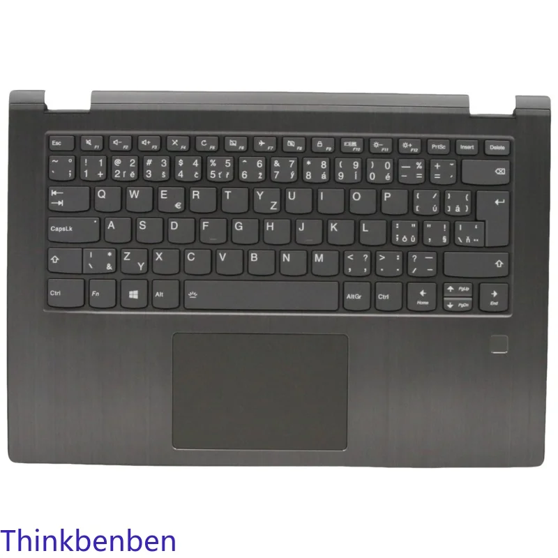 CZ Czech Keyboard Iron Gray Upper Case Palmrest Shell Cover For Lenovo Flex 6 14 YOGA 530 14IKB 14ARR 5CB0R08756