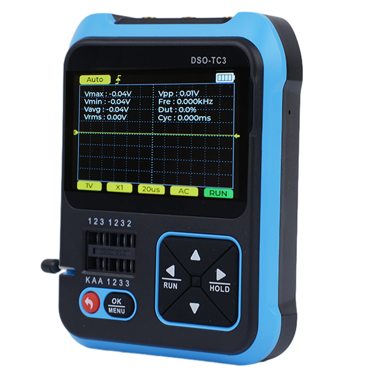 3 in 1 Oscilloscope Transistor Tester Signal Generator  High Sensitivity Capture  DC Wave  Stable Folding Bracket