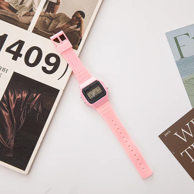 

Мужские модные LED-часы, цифровые спортивные наручные часы, винтажный силиконовый ремешок, электронные часы, Reloj Hombre, часы