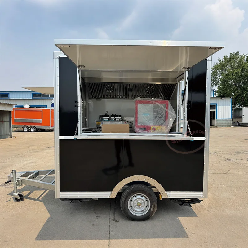

New Mobile Trailer Fully-Equipped Automatic Food Vending Street Ice Cream Carts Customized Food Trucks for Business