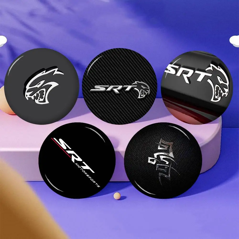 S-SRT Hellcat Credit Soft Button Pin Round Metal Badge Lapel Pin Parts Gift Friends Kid Jewelry view 3