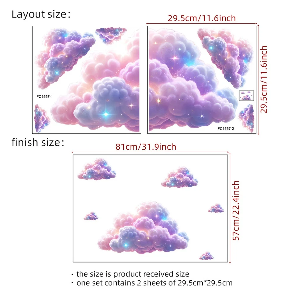 Modern Minimalist 2PC PVC Wall Stickers Waterproof Anti Static Stain Resistant for Living Room Bedroom Kitchen Bathroom