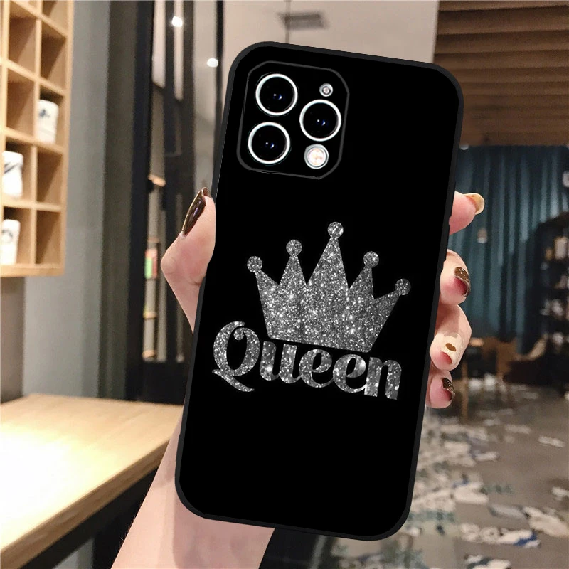 Queen King Phone Case For iphone 16 15 14 Pro Max 16 15 14 13 12 11 Pro 16 15 14 Plus Shell