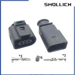 1 Set 3 Pin Way Waterproof Electrical Wire Connector For A4 A6 Temp Auto Sensor Plug Repair Kit 1J0973703