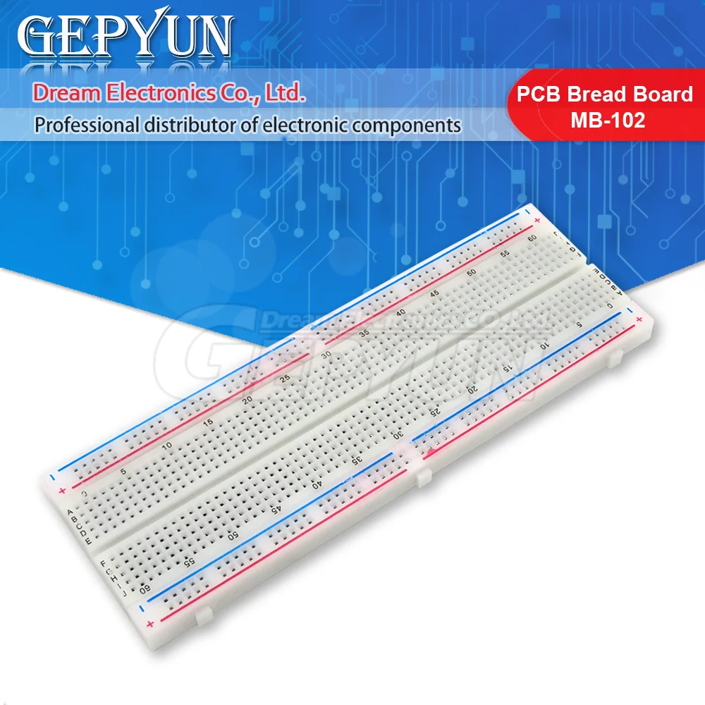 8.5x5.5cm 400 Tie Points Solderless PCB Breadboard Mini Universal Breadboard 830 Point Solderless PCB Bread Board MB-102