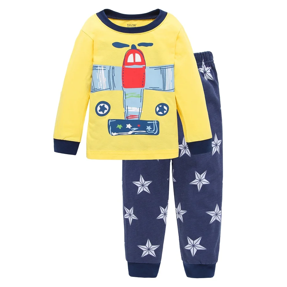 New Children leisure Wear Sets Boys Cartoon Print Motorcycle Nightwear Girls Family Pajamas Kids Clothes Sleepwear Baby Pyjamas