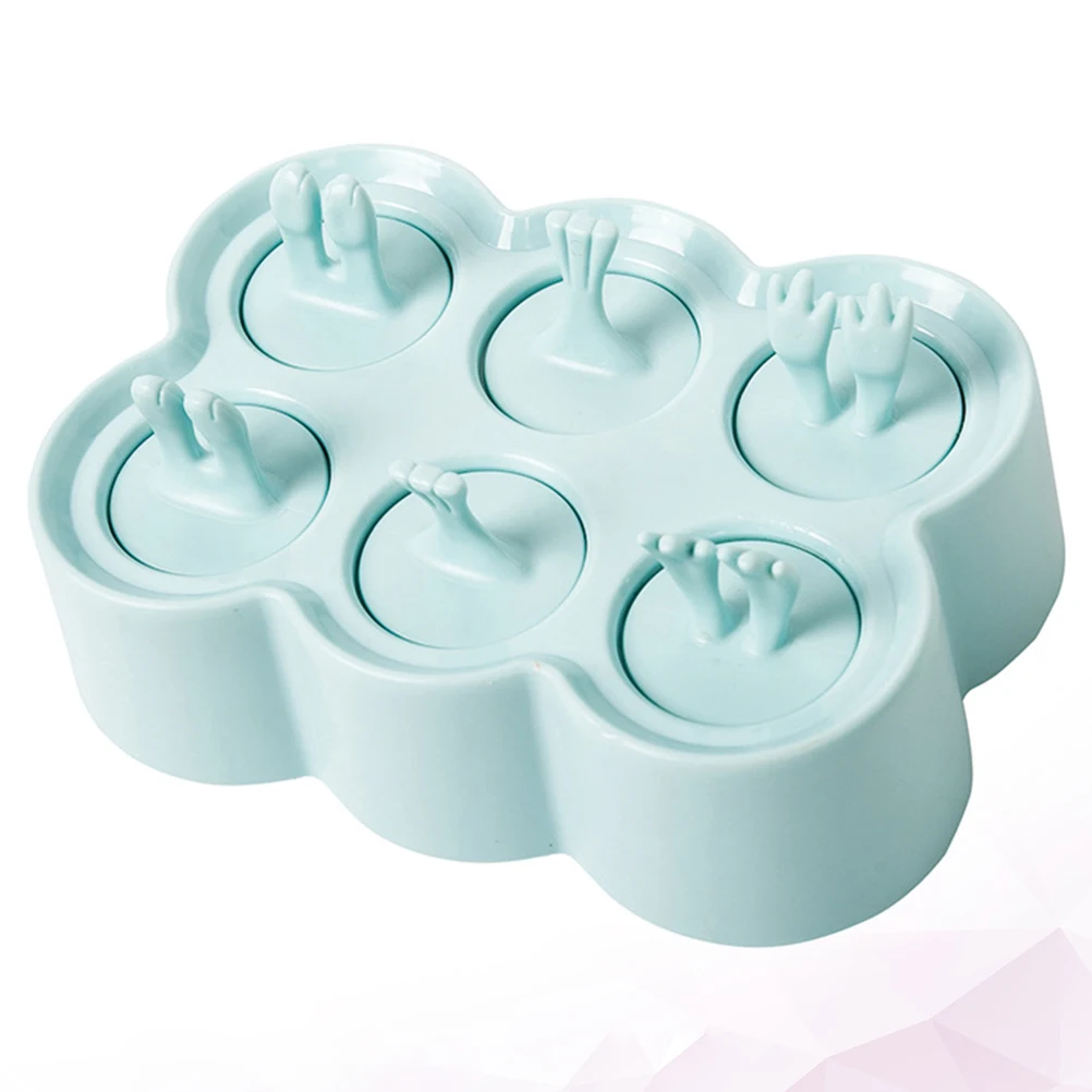 

Popsicle Mold DIY Ice Cream Molds with Lids Simple Cartoon Reusable Maker Portable