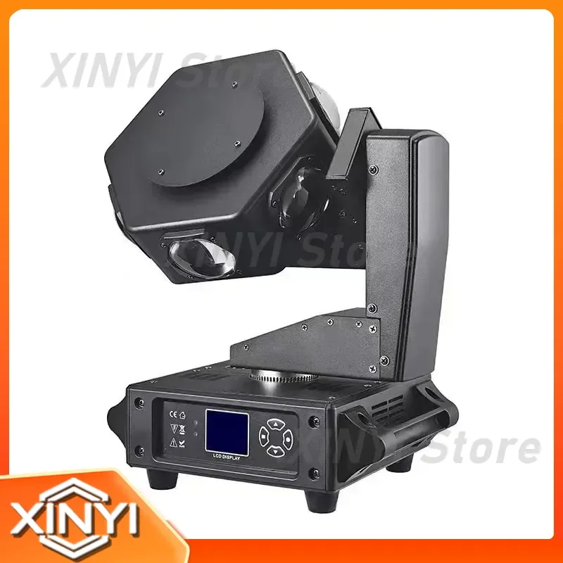 for Kinusdjs 240W Beam Moving Head DJ Light 6LEDs RGBW 360 Degree Rotating Stage Lights DMX512 for Disco Wedding Party Live