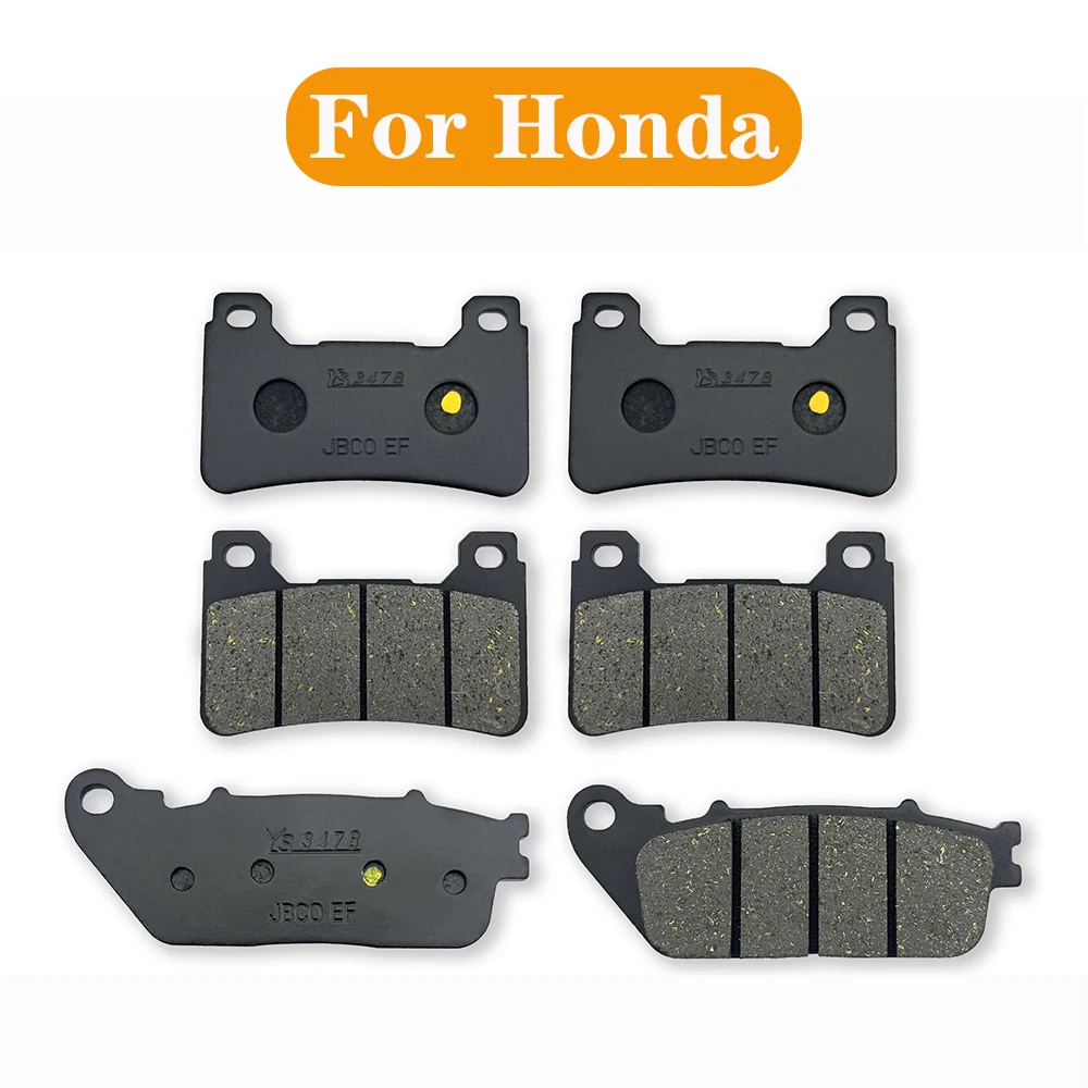 

Motorcycle Brake Pads For Honda CB1000R 10-16 VFR800F 14-19 Front and Rear Brake Pads disc brakes Accessories
