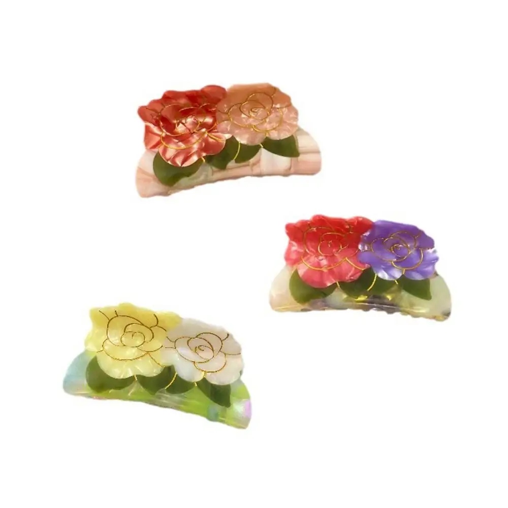 Creative Fruits Acetic Acid Hair Claw Cake Hamburger Flower Hair Clip Cartoon All-match Fruits Shark Clip Women