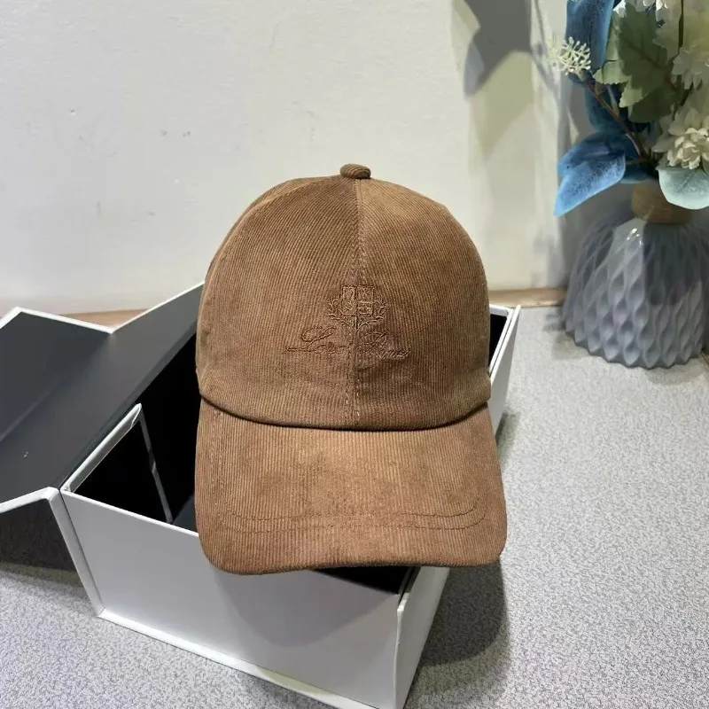 

2026 Autumn/Winter New Duckbill Cap Corduroy Letter Embroidery Double-Layer Soft Top Baseball Velcro Outdoor Casual Hat