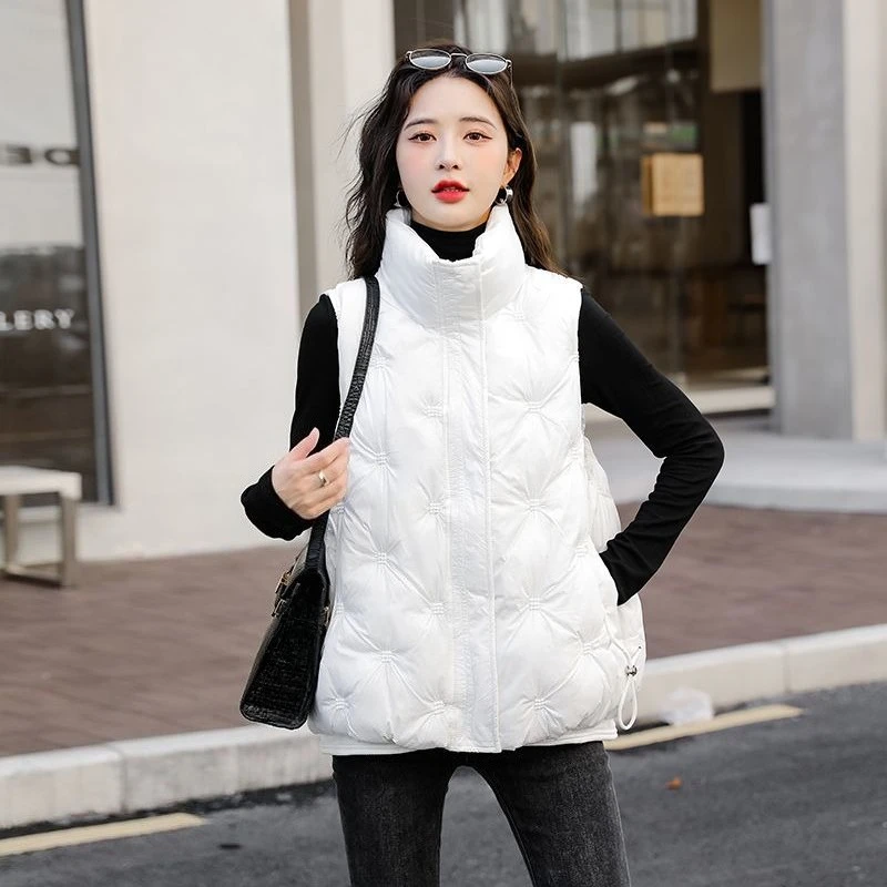 

2025 Women's Short Down Cotton Vest Autumn Winter Outerwear Warm Stylish Versatile Meilade Coat​