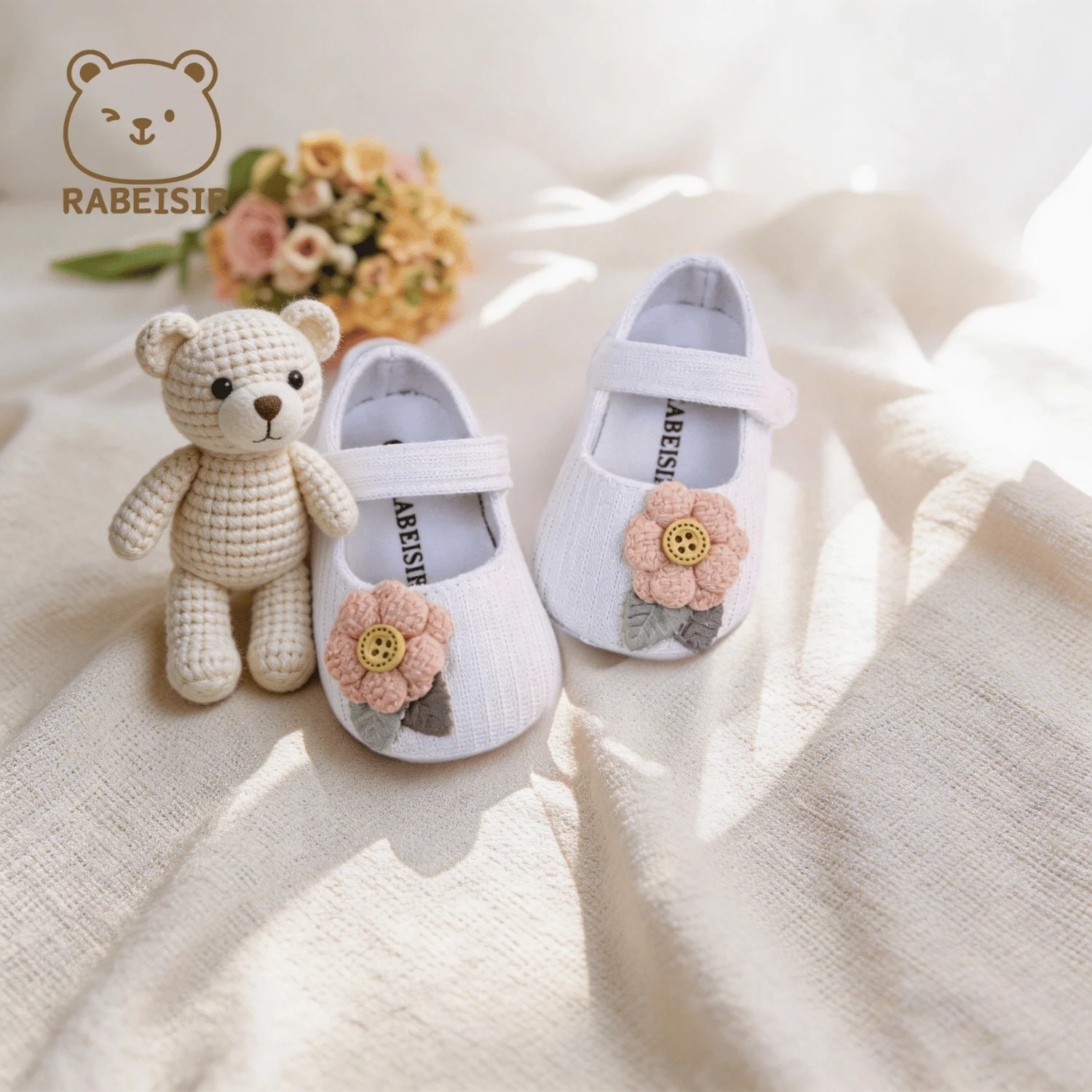 Baby-Stufen-Schuhe für Babys, erstes Paar Kleinkind-Schuhe, Babyschuhe, atmungsaktiv, rutschfest, modische Mädchen-Schuhe im Prinzessinnen-Stil – Detail 21