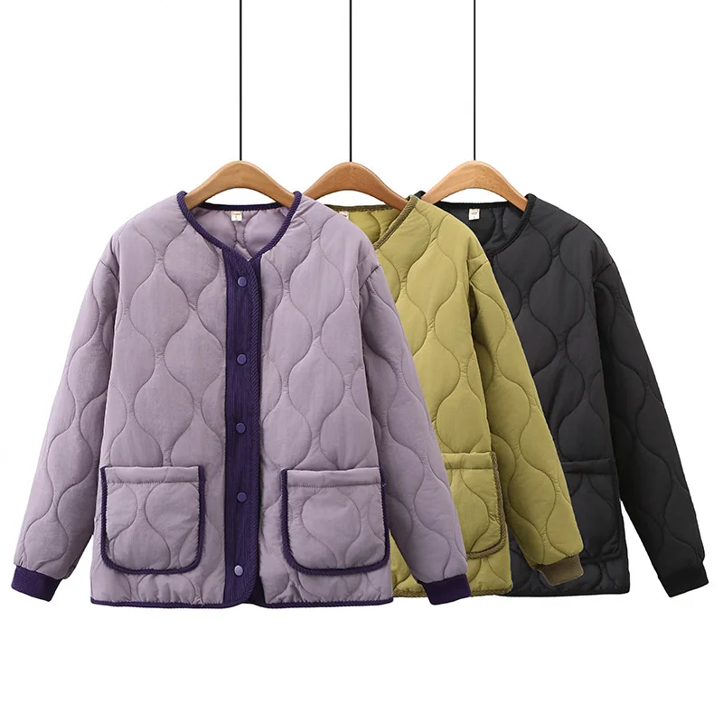 Gourd Shape Thermal Down Cotton Parkas Women Autumn Winter 2023 Plus Size Casual Clothing Padded Coat Wadded Jacket