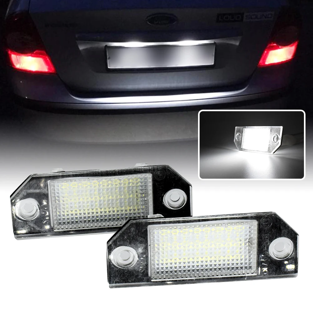 

2x LED Number License Plate Light Lamps Lighting Upgrade For Ford Focus 2 ST 225 C Max 2003 2004 2005 2006 2007 2008