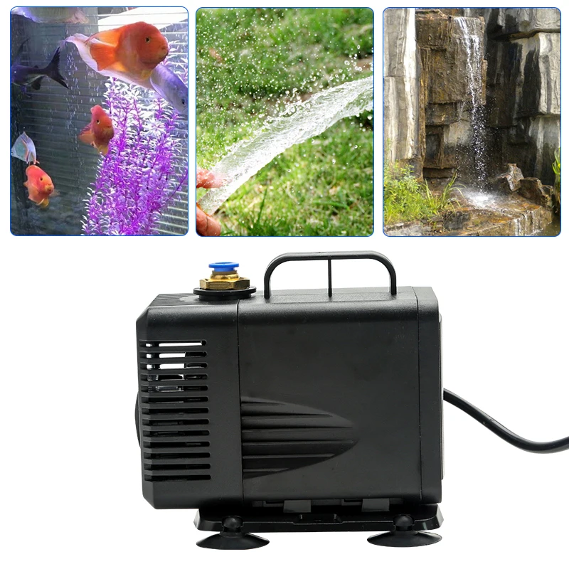 80W 3.5M pompa wodna 220-240V akwariowa pompa zanurzeniowa filtr fontannowy kaliber 8mm do plotera CNC grawerowanie silnik wrzeciona