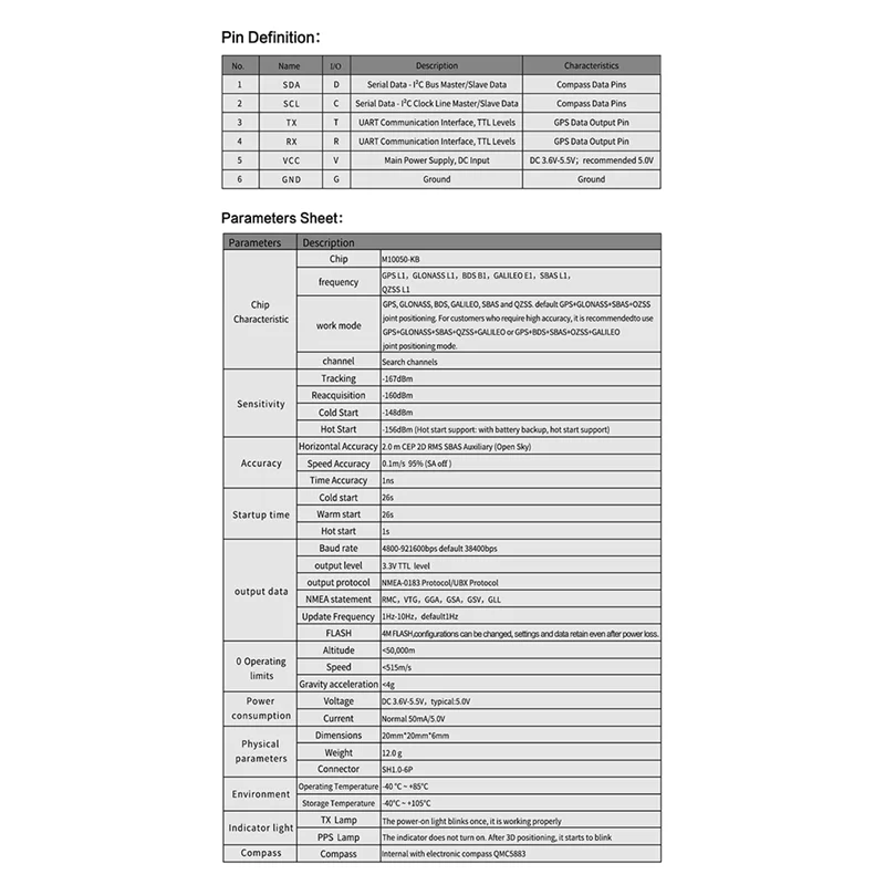 FORW-Per Axisflying M10 Modulo GPS Protocollo UBLOX Beidou Bussola Modulo di Navigazione Per FPV Drone RC Freestyle Quadcopter