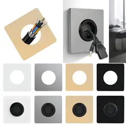 With Outlet Hole Wall Blank Panel 86Type With Rubber Pad Cable Socket Panel Cable Organizer Storage Network Cable