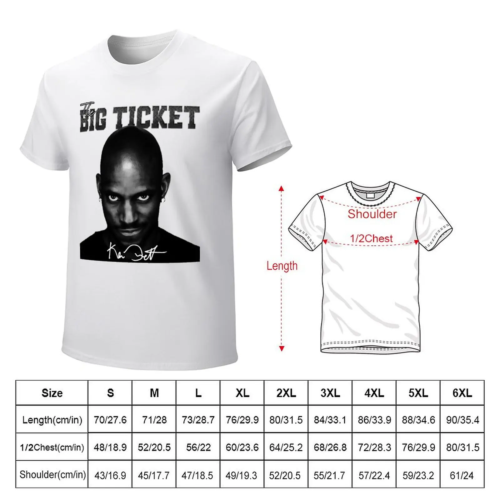 Kevin sport Garnett The Big Ticket Basketball Signature Vintage Retro 80s 90s Bootleg Rap Style (2) T-Shirt