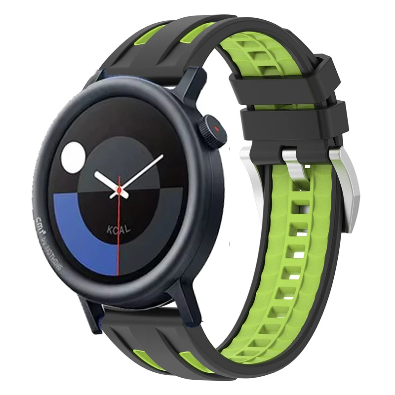 22 مللي متر حزام سيليكون ملون لساعة CMF 3 برو الفرقة معصمه الرياضة سوار ل CMF بواسطة لا شيء ساعة برو 2 1 حزام الساعات كوريا