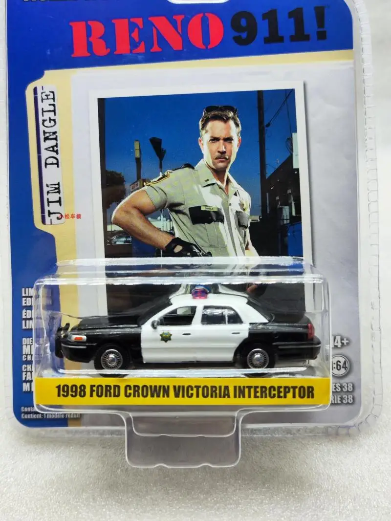 GREENLIGHT 1:64 1998 forFord Crown Victoria Interceptor police Collection  die-casting alloy cart model ornaments gifts