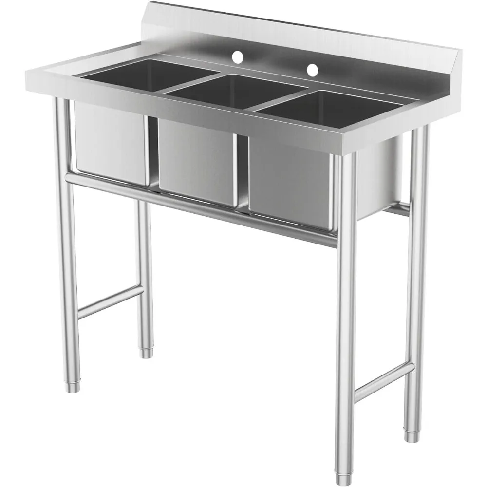 Stainless Steel Sink Commercial Kitchen Prep & Utility Sink for Restaurant