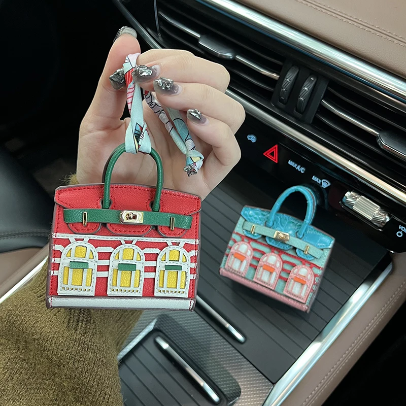 Mini New Platinum Bag Charm Cute Lipstick Case Earphone Pouch Creative Car Key Holder Accessory