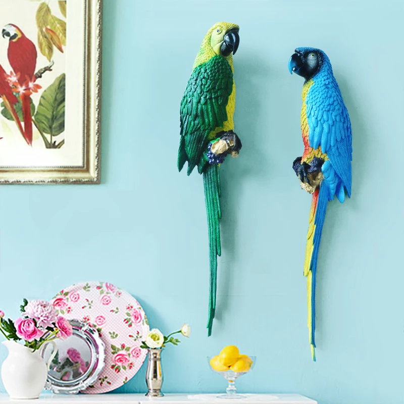 

Country parrot three-dimensional wall decoration pendant TV background