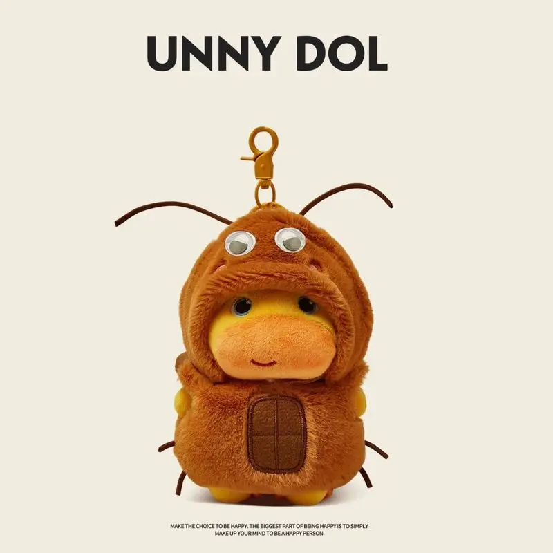 12CM Official Capybara Lulu Plush Keychain, Mini Doll Bag Phone Pendant Charm, Cute Gift for Boys & Girls