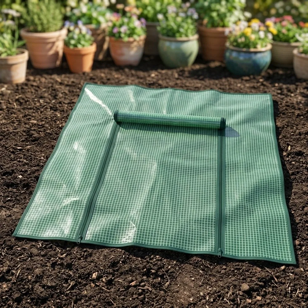Gardening greenhouse kit with a convenient waterproof mat and robust PE outer cover suitable for various plant types